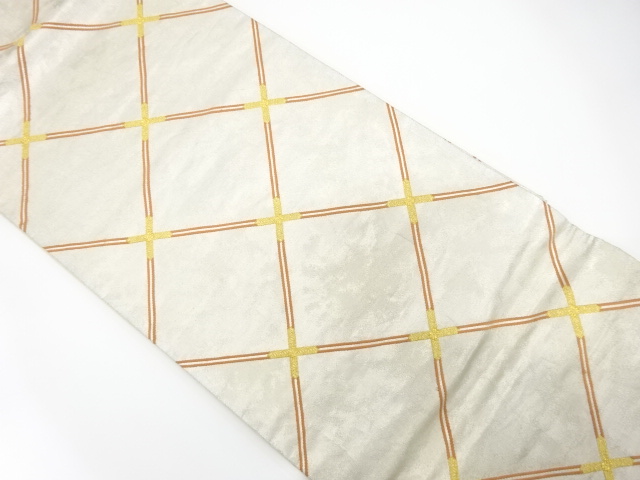 JAPANESE FUKURO OBI / WOVEN GRID